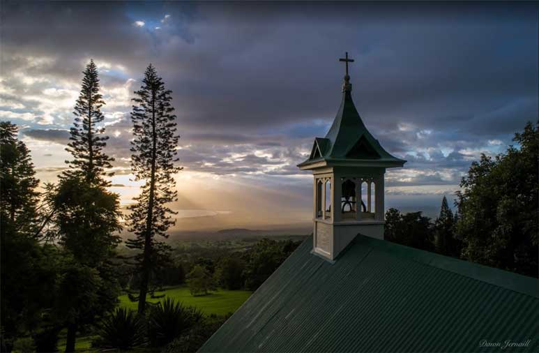 St John's Episcopal Church evening view