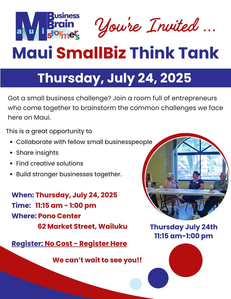 Maui SmallBiz Think Tank